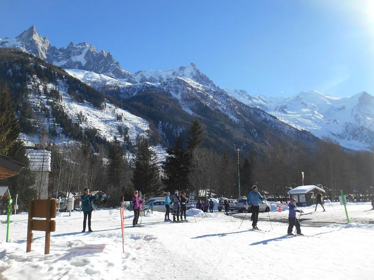 Vue MontBlanc magique en centre-ville avec parking Chamonix